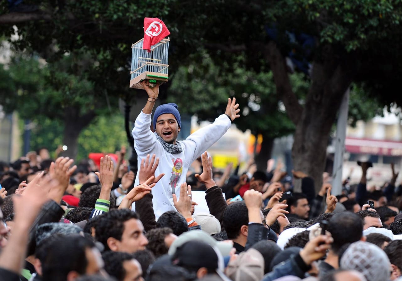 الرئيس التونسى يتعهد بحماية الثورة الشعبية فى ظل الشرعية