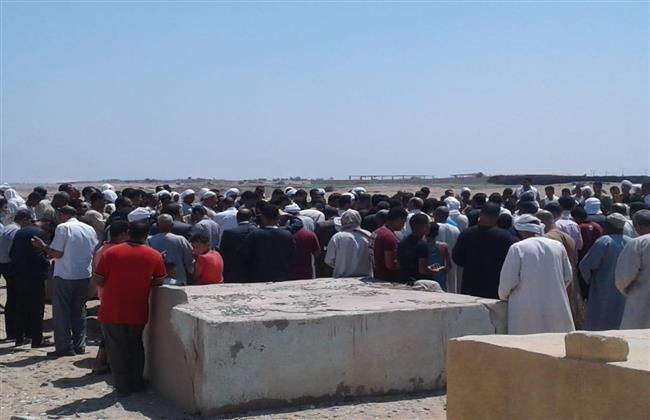 أهالي بنى سويف يشيعون جنازة محام ضحية طلق ناري بمركز الواسطي
