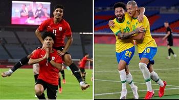   بث مباشر.. مصر والبرازيل بربع نهائى أولمبياد طوكيو 