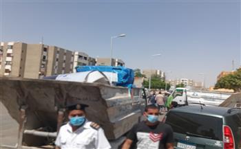 إزالة الإشغالات بالمجمعات التجارية في الشروق