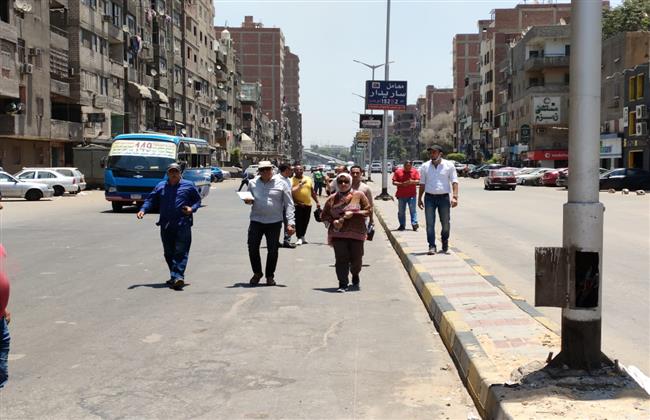 لجنه لاستلام أعمال تطوير شارع الوحدة بشمال الجيزة