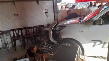 تعرف على  أسماء مصابى حادث اقتحام سيارة لكافتيريا بالإسماعيلية وإصابة 9 مشجعي الدراويش