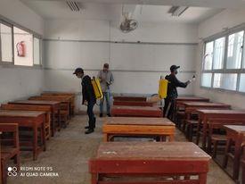   محافظ بورسعيد : تكثيف التعقيم داخل لجان امتحانات الثانوى العام