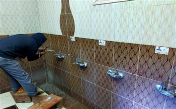   تركيب القطع الموفرة للمياه بالمساجد والكنائس بغرب الإسكندرية