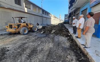 البحيرة: بدء أعمال رصف منطقة محيط مجمع مواقف دمنهور