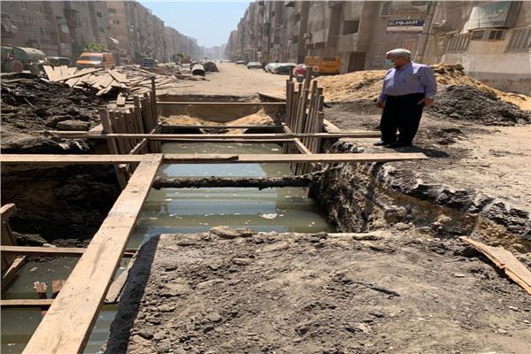 إحلال وتجديد شبكة الصرف الصحى بغرب المنصورة