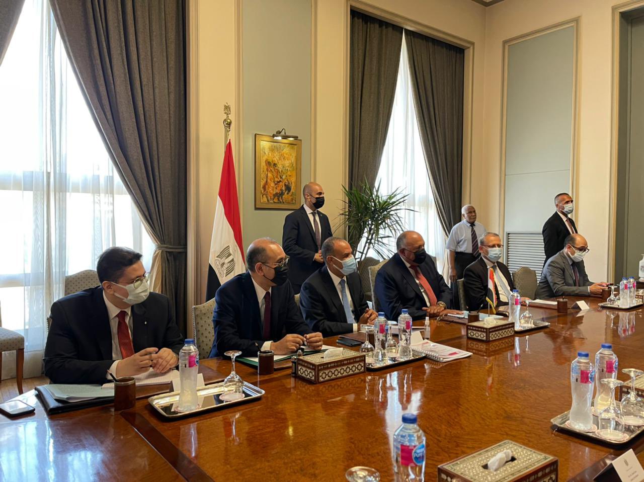 وزير الخارجية يعقد جلسة مباحثات مع نظيره التشيكي بـ القاهرة