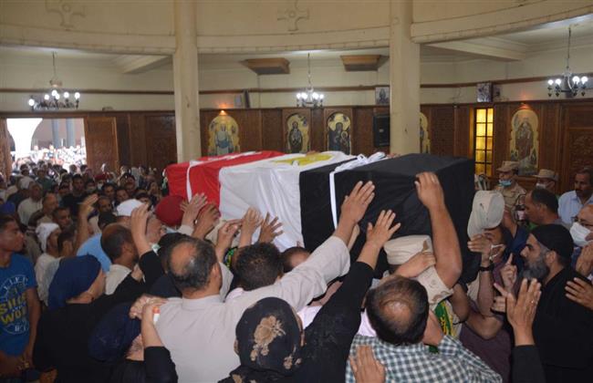 المنيا تشيع جثامين 3 من شهداء الواجب الوطني