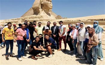   السياحة والآثار :تنظم رحلة توعية سياحية للطلاب المتفوقين دراسياً من أبناء محافظة شمال سيناء 