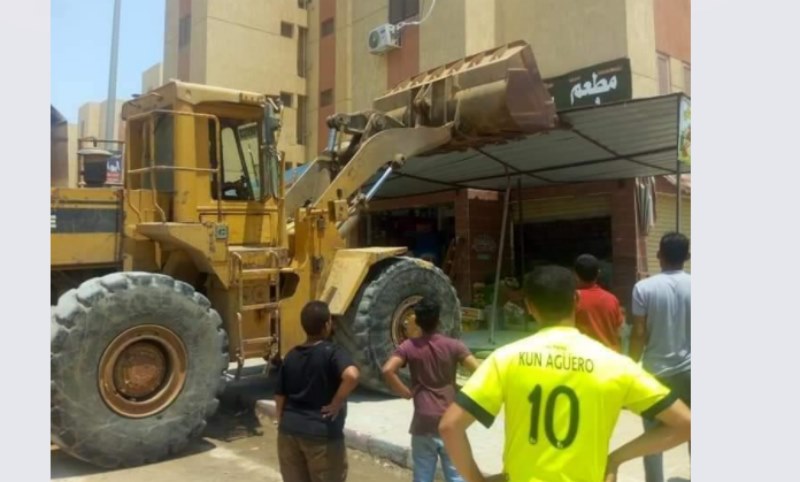 جهاز «حدائق أكتوبر» يشن حملة مكبرة لإزالة الإشغالات بطريق الواحات