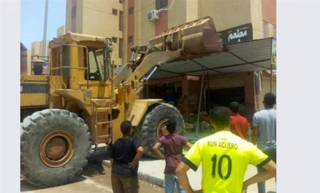 جهاز «حدائق أكتوبر» يشن حملة مكبرة لإزالة الإشغالات بطريق الواحات