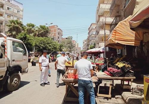إزالة ١٧٦٣ حالة إشغال طريق خلال يومين بالبحيرة 