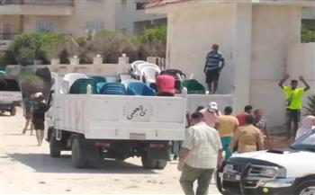 بأمر المحافظ :مصادرة ١٣٠ كرسي و٦٩ شمسية و ٥ ترابيزات بشاطئ كرير 