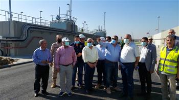   وزير الري ومحافظ بورسعيد يتفدان محطة معالجة مياه ببورسعيد