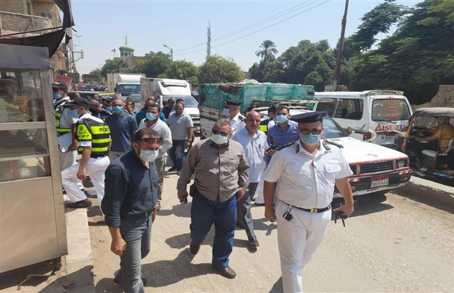 المنيا تواصل تنفيذ حملات رفع الإشغالات وتحرر 152 مخالفة