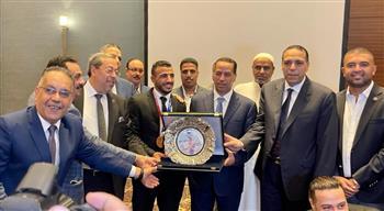 مستقبل وطن في الإسكندرية يكرم البطل الأوليمبي  "كيشو" 