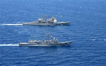  القوات البحرية المصرية والأمريكية تنفذان تدريباً بحرياً عابراً فى نطاق الأسطول الجنوبى 
