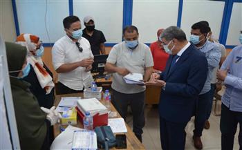 تطعيم الموظفين بديوان عام المنيا بـ لقاح كورونا