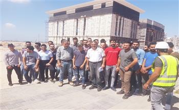 وفد من طلاب كليات الهندسة يتفقد مشروعات المنصورة الجديدة