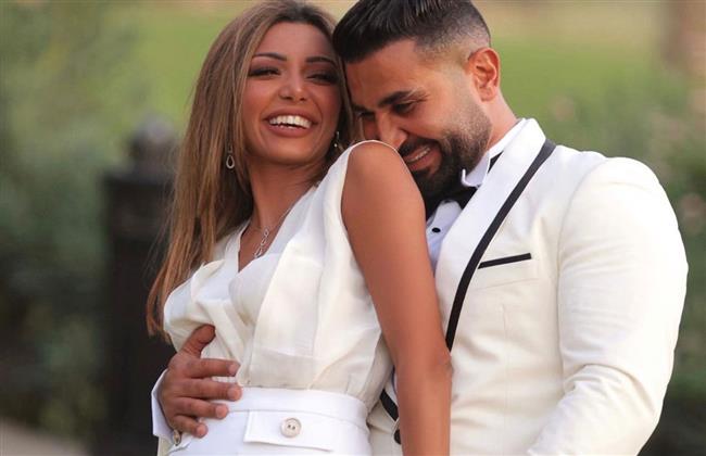 الصور الأولى من عقد قران أحمد سعد وعلياء بسيونى