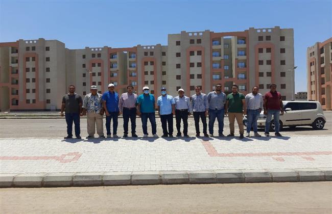 مسئولو الإسكان يتفقدون مشروعات مدينتى أخميم وسوهاج الجديدتين