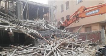 إزالة فورية لـ3 مخالفات بناء في مهدهها بمدينة الشروق