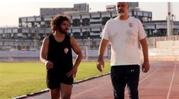  "عبد الله جمعة" ينتظم في التدريبات الجماعية للزمالك