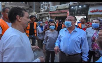   محافظ الإسكندرية يتابع أعمال إزالة الإشغالات بسوق باكوس بحي شرق 