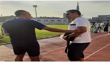 هيثم فاروق يهنيء اللاعبين والجهاز الفني بالتتويج بالدوري