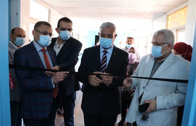 «مبارك» يفتتح غرفة عناية مركزة بمستشفى الأورام بالمنوفية