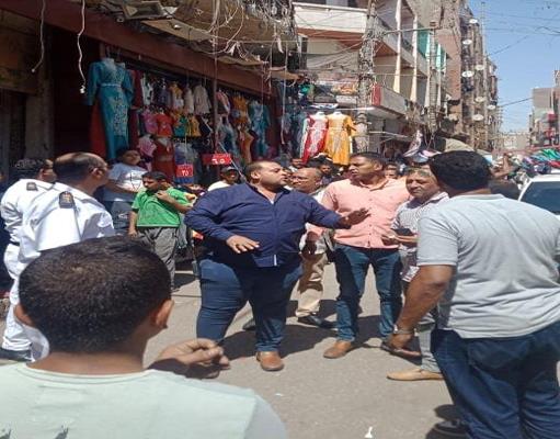 حملة مرافق مكبرة بشارع بورسعيد بأسيوط