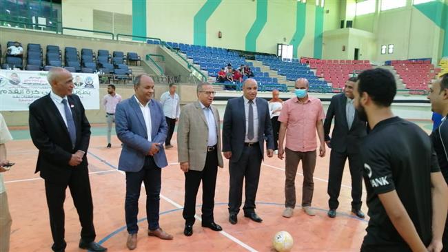 افتتاح بطولة جامعة جنوب الوادى لكرة القدم الخماسية