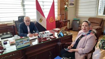   محافظ بورسعيد يستقبل النائبة أمل عصفور عضو مجلس النواب