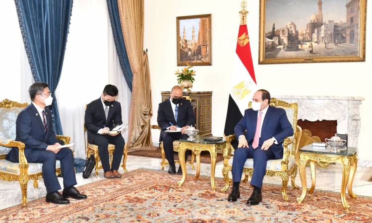 السيسى يؤكد اعتزاز مصر بالروابط الوثيقة التى تجمعها بـ كوريا الجنوبية