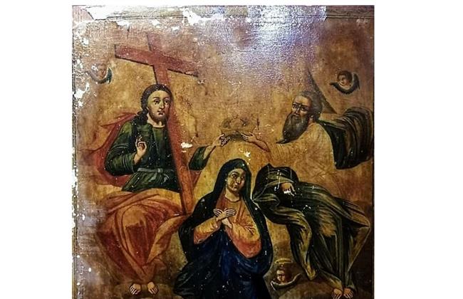 حكاية أيقونة تتويج السيدة العذراء بمتحف الأسكندرية القومي 