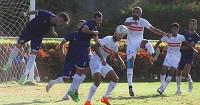 الزمالك يتقدم على المجد بهدفين نظيفين في الشوط الأول