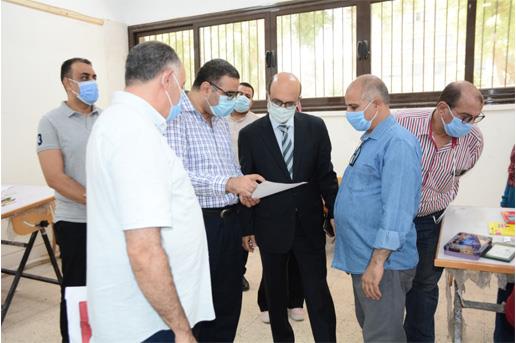 نائب رئيس جامعة أسيوط يتابع أعمال اليوم الثاني لاختبارات القدرات