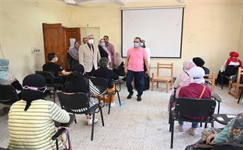 رئيس جامعة الفيوم يتفقد اختبارات القدرات بكليتي التمريض والتربية الرياضية