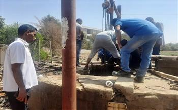 محافظ أسوان يوجه بإنهاء مشكلة طفح الصرف الصحي بالعطواني