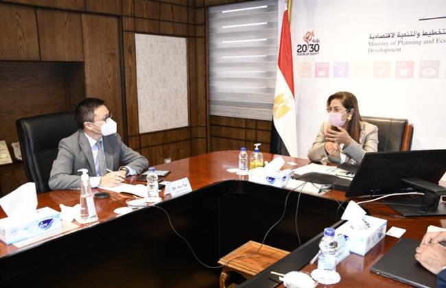 وزيرة التخطيط تبحث مع نائب رئيس «هواوي» سبل التعاون