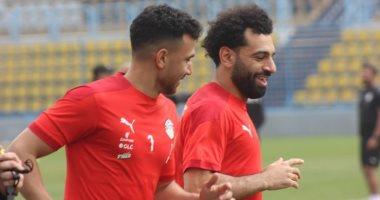 صلاح والننى و تريزيجيه يدعمان لاعبو المنتخب قبل مواجهة أنجولا