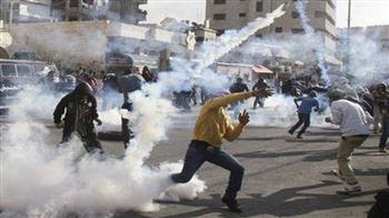   إصابة العشرات فى مواجهات بين الفلسطينيين وقوات الاحتلال 