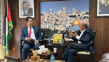   رئيس هيئة شؤون الأسرى الفلسطينى يستقبل القنصل العام المصرى
