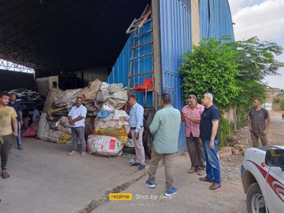 الجيزة تضبط ٣ مصانع غير مرخصه بشبرامنت 