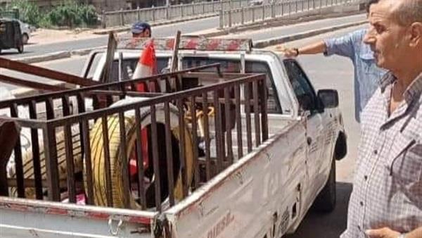  رفع ٧١١ حالة إشغال ومصادرة ٣٦ شيشة بالبحيرة 