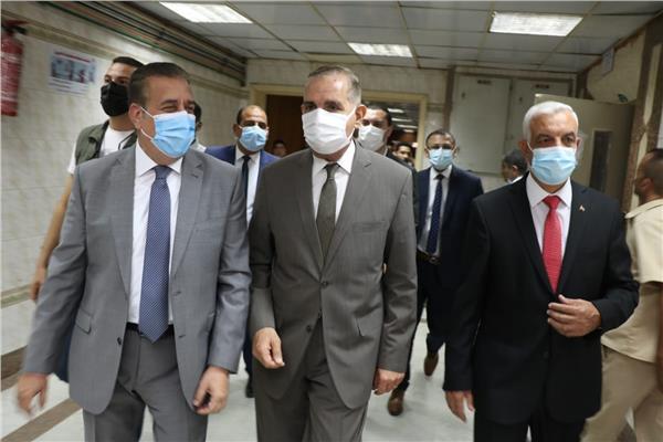 محافظا المنوفية وكفر الشيخ يزوران مصابي فريق كرة السرعة