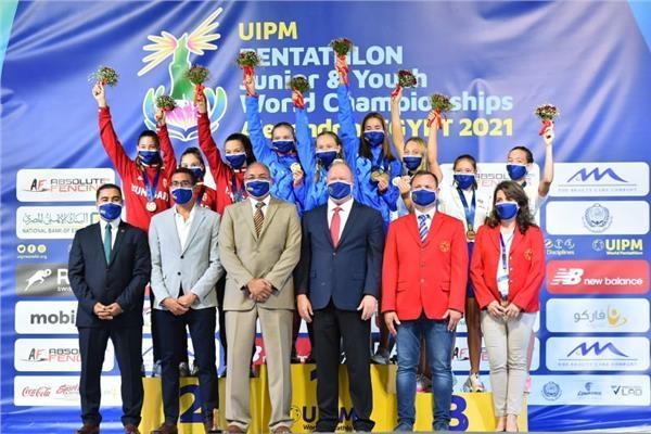 المنتخب المصرى يحصد برونزية التتابع المختلط ببطولة العالم للشباب للخماسي الحديث