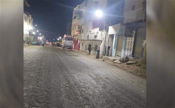 الأنصاري..إنشاء حوائط خرسانية ساندة بطول 300 متر بطريق دمو