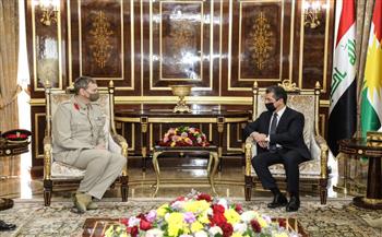   رئيس حكومة كردستان يستقبل مسؤولا عسكريا بقوات التحالف