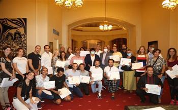 وزيرة الثقافة تكرم فريق عمل أوبرا عايدة بعد نجاح عرضهم فى إيطاليا